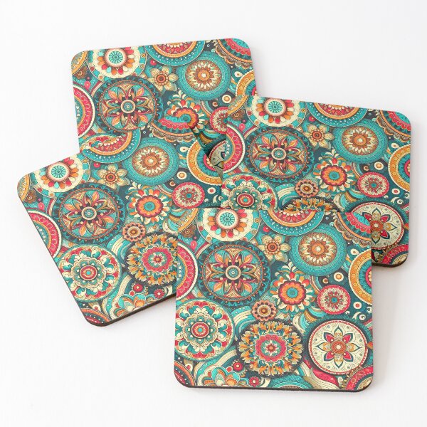 Item preview, 70s Petal Harmony: Vintage Floral Pattern in Retro Style designed and sold by Arte Cartoon From TagTeam Group.