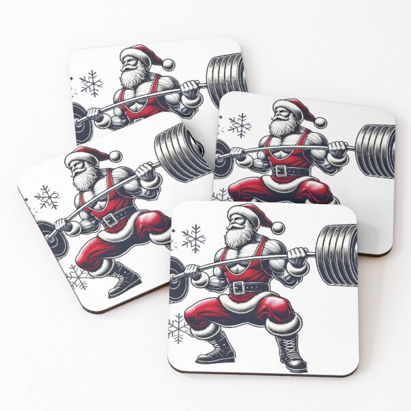 Item preview, Santa Claus Powerlifting Christmas Design designed and sold by lubushop1.