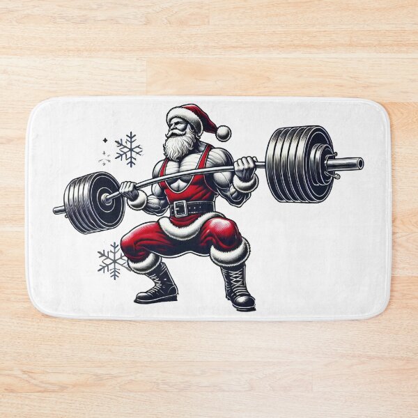 Item preview, Santa Claus Powerlifting Christmas Design designed and sold by lubushop1.