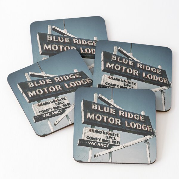 Item preview, Mid-Century Blue Ridge Motor Lodge Neon Sign Art Print - Vintage Charm designed and sold by FraireDesign.
