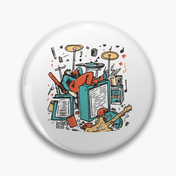 Item preview, Exhausted Musicians Cartoon Sticker – Band Pack Art for Music Lovers designed and sold by zax454.