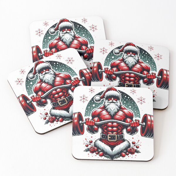 Item preview, Christmas Gym Gains Santa Design designed and sold by AIARTIST1.