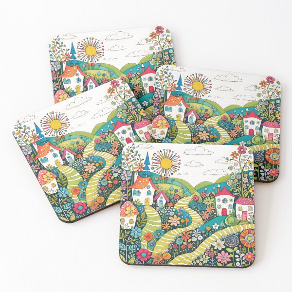 Item preview, Doodle Art Flower Village by shs_kenya  designed and sold by Shs-Kenya.