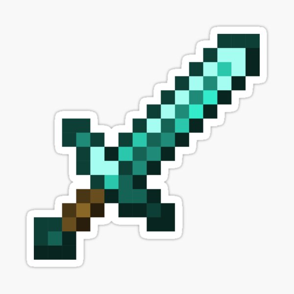 Item preview, Diamond Minecraft sword designed and sold by goal-getter.