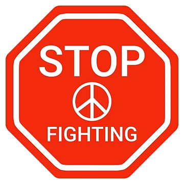 Artwork thumbnail, Stop fighting by Rachel the Artist
