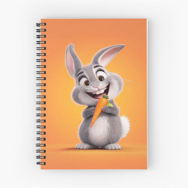 Item preview, Cute Rabbit holding a carrot designed and sold by Graphoteka.