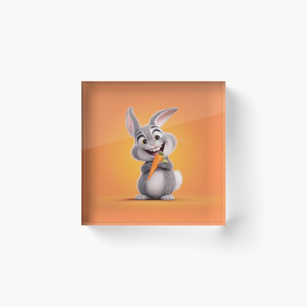 Item preview, Cute Rabbit holding a carrot designed and sold by Graphoteka.