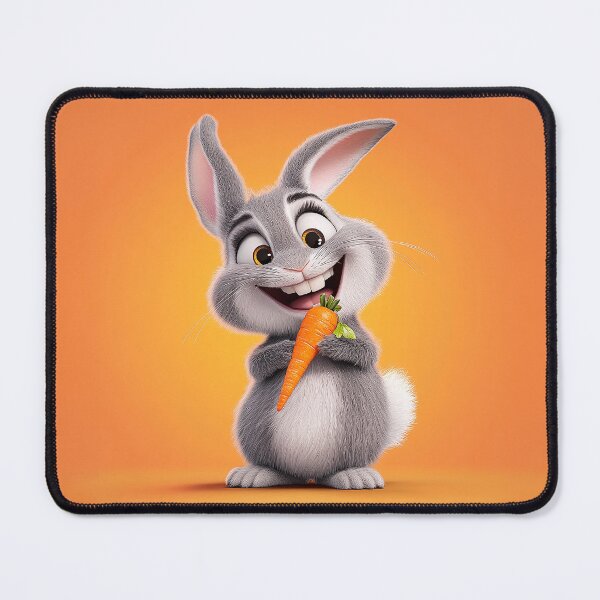 Item preview, Cute Rabbit holding a carrot designed and sold by Graphoteka.