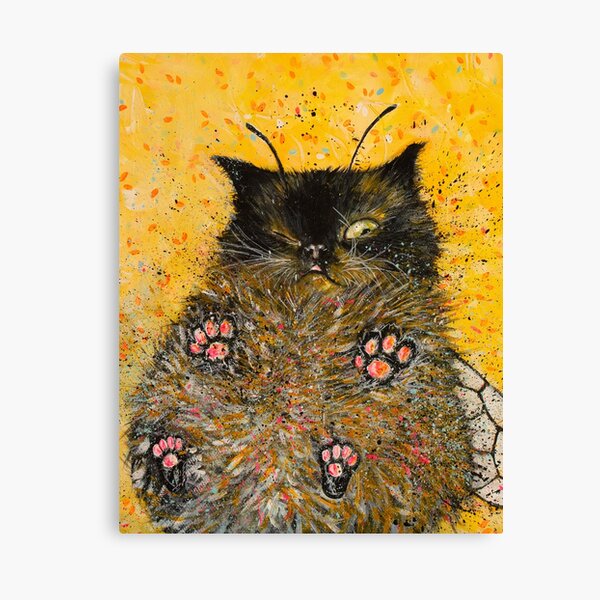 Vista previa del artículo con la obra «Lindo y gracioso gato abejorro», diseñado y vendido por Ingrida Blinkeviciute.