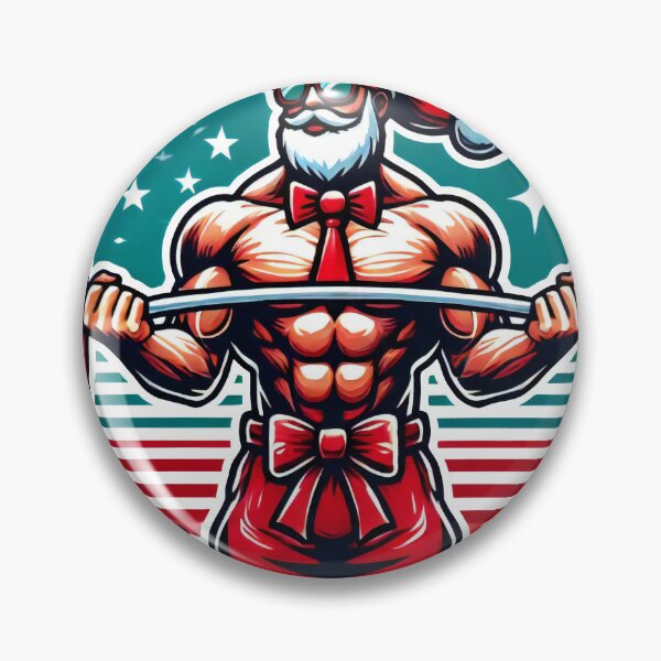Item preview, Santa Claus Bodybuilding Ugly Sweater Style Artwork designed and sold by lubushop1.