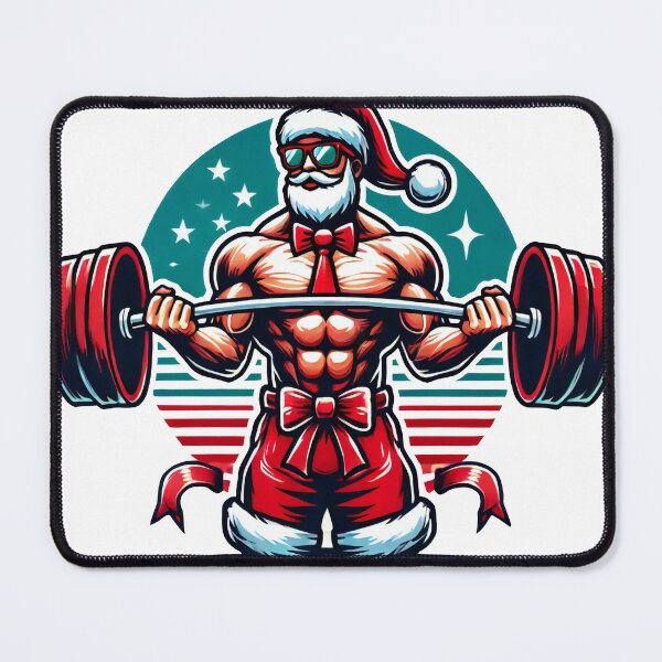 Item preview, Santa Claus Bodybuilding Ugly Sweater Style Artwork designed and sold by lubushop1.