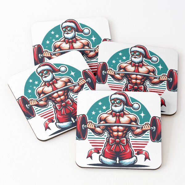 Item preview, Santa Claus Bodybuilding Ugly Sweater Style Artwork designed and sold by lubushop1.