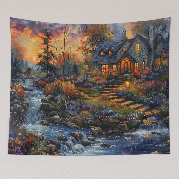 Item preview, Flowered Cottage designed and sold by Dawn van Doorn.