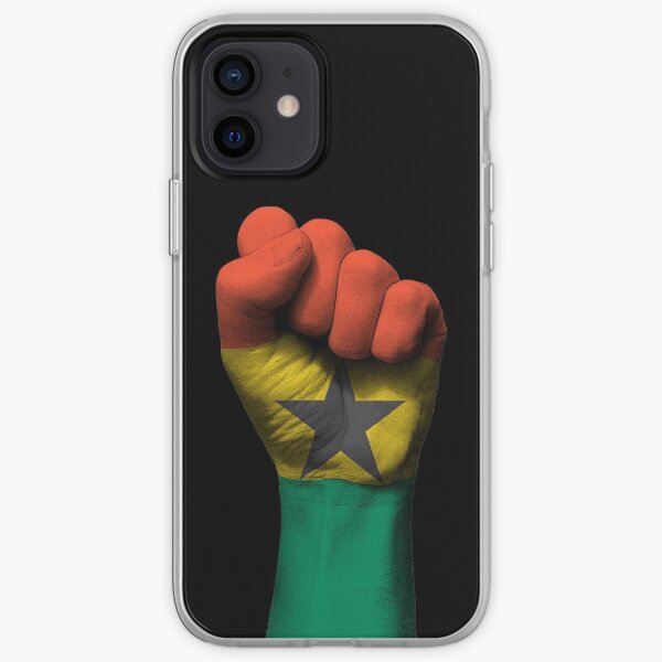 Flag of Ghana on a Raised Clenched Fist iPhone Soft Case