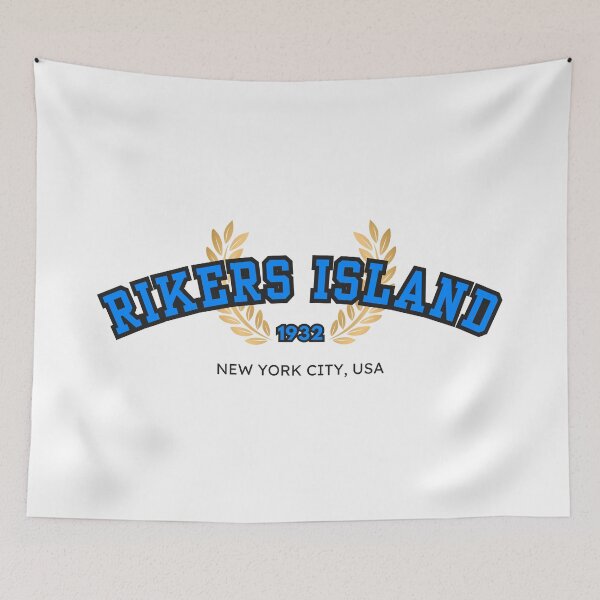 Item preview, Rikers Island Jail “Varsity,” Blue and Black designed and sold by UNK-Fatigues.