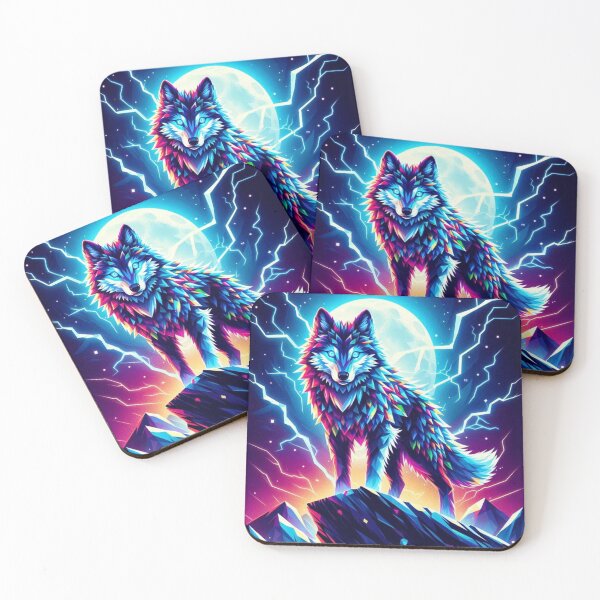 Item preview, Wolf at night designed and sold by MindsAtelier.