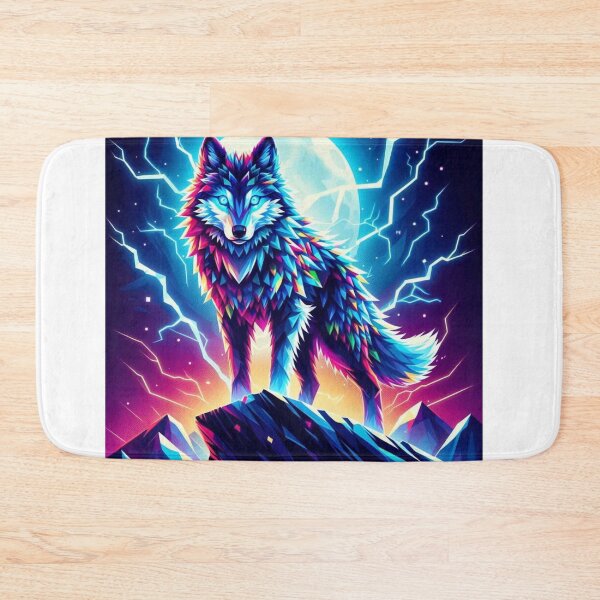Item preview, Wolf at night designed and sold by MindsAtelier.