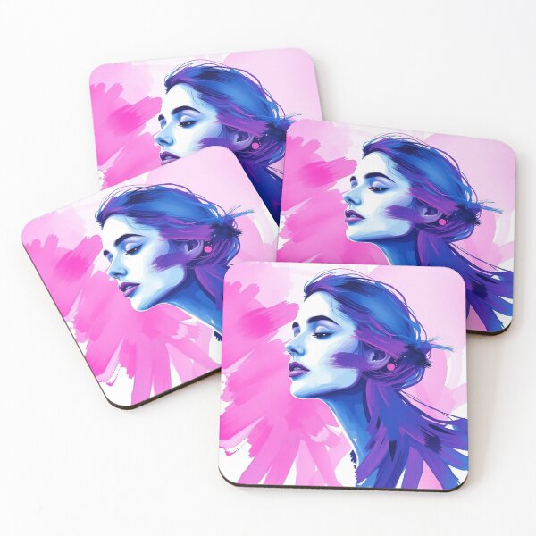 Item preview, Flow in Pink and Blue: Abstract Beauty designed and sold by PixelAndBrush.