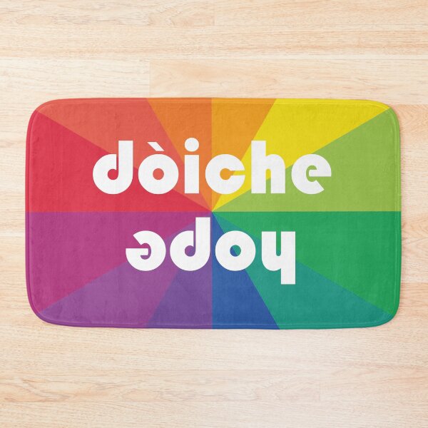Item preview, hope | dòiche (Scottish Gaelic translation) sqaure rainbow designed and sold by Mamaidh Made.