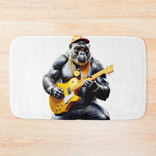 Item preview, Super Gorilla, Guitarist, Black and Gold designed and sold by Dan9010.