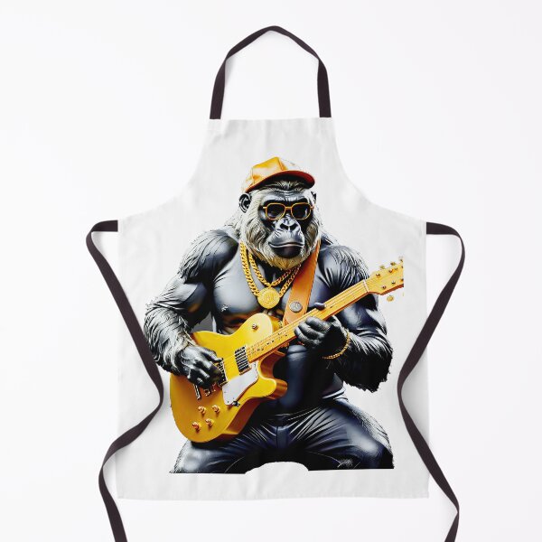 Item preview, Super Gorilla, Guitarist, Black and Gold designed and sold by Dan9010.