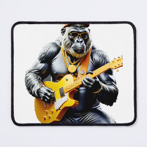 Item preview, Super Gorilla, Guitarist, Black and Gold designed and sold by Dan9010.