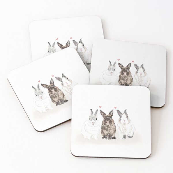 Item preview, Bunny Family Trio - Dutch rabbit designed and sold by TachiHanchi.