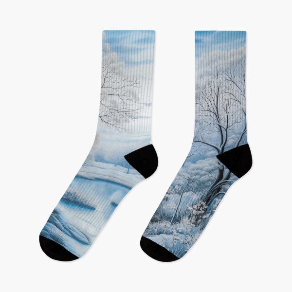 Item preview, Winter.Winter landscape. Snow-covered trees.Winter forest. A stream among the fields. designed and sold by MagelliShop.