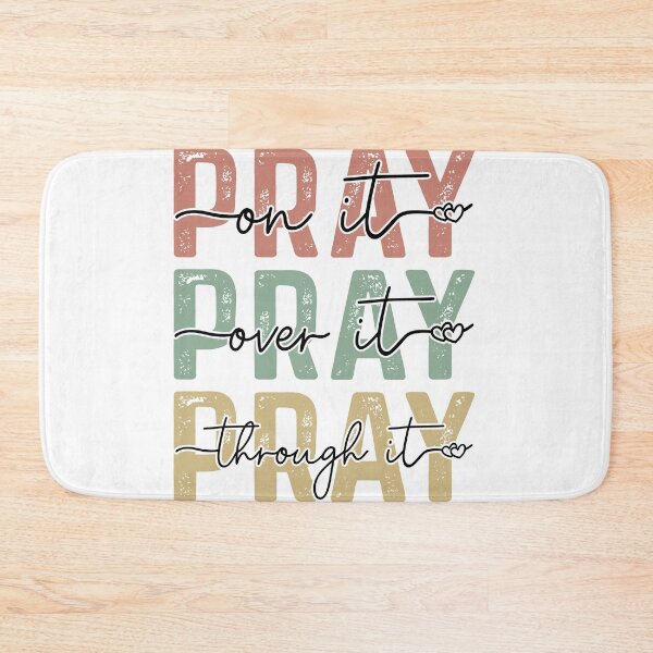 Item preview, Pray on it , Prey over it, Prey through it Christian design designed and sold by Dominika Farkašová.
