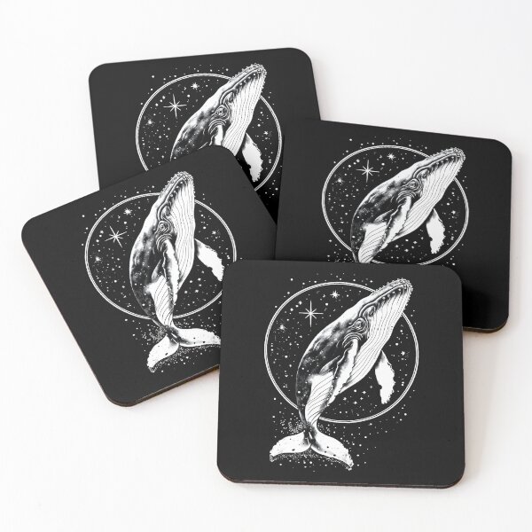 Item preview, Whale in a Deep Galaxy - Vintage Art for Apparel & Décor designed and sold by Earth Nature Creations.