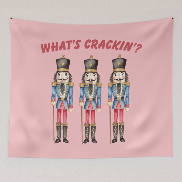 Item preview, What's Crackin? Nutcracker Doll Christmas Watercolor designed and sold by Magnolia Valley Art.
