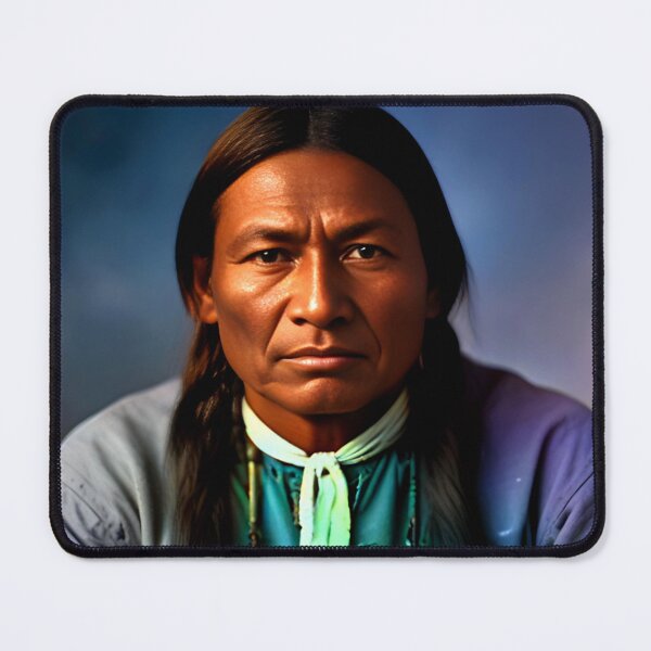 Item preview, Sitting Bull Portrait: A Young Leader's Gaze (c. 1857) designed and sold by SJZDesign.