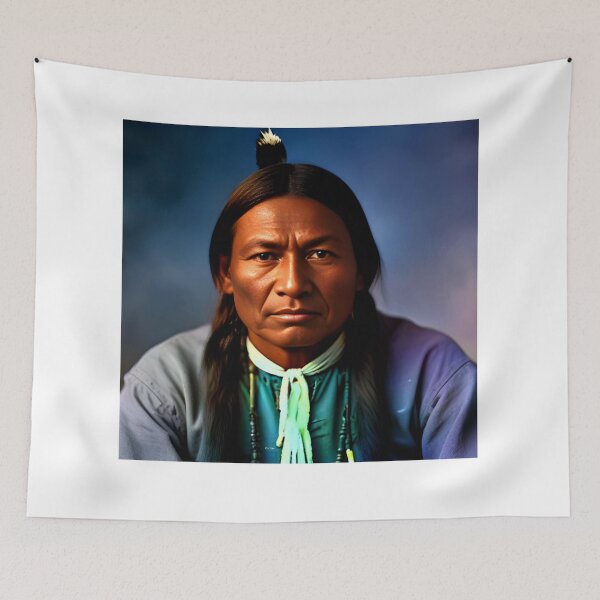 Item preview, Sitting Bull Portrait: A Young Leader's Gaze (c. 1857) designed and sold by SJZDesign.