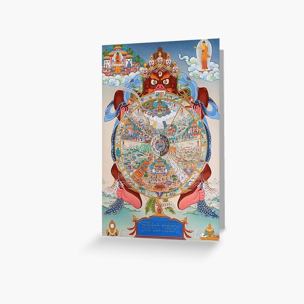 Item preview, Tibetan Buddhist Thangka - Wheel of life - Bhavachakra designed and sold by Onodera.