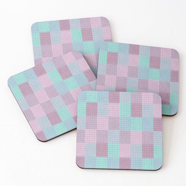 Item preview, Knitted Pastel Rectangles Fashion 05 designed and sold by Grang Art Artistic Designs.