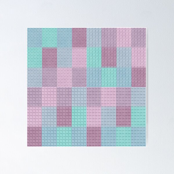 Item preview, Knitted Pastel Rectangles Fashion 05 designed and sold by Grang Art Artistic Designs.