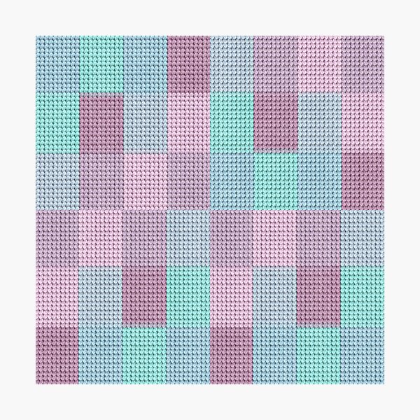 Item preview, Knitted Pastel Rectangles Fashion 05 designed and sold by Grang Art Artistic Designs.