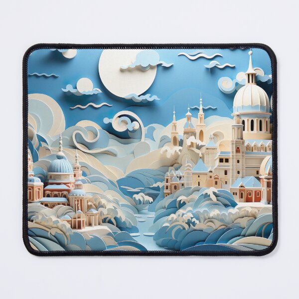 Item preview, Paper Craft - Blue And Tan City designed and sold by KootenayDesigns.