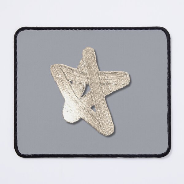 Item preview, Golden paint stroke star designed and sold by Alelmisira.