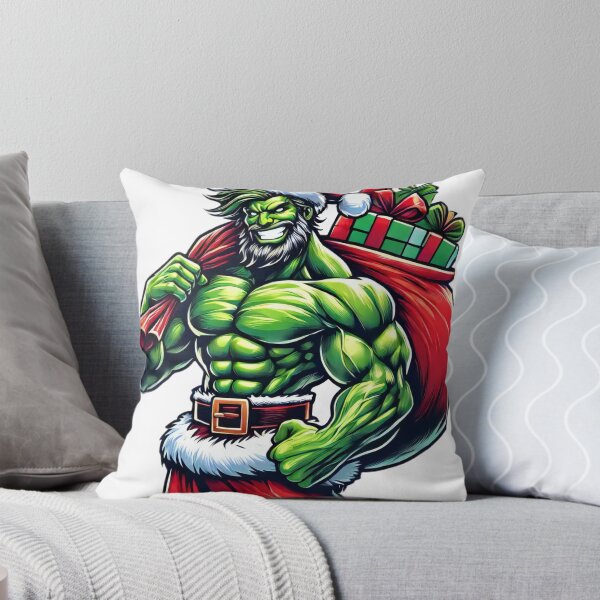 Item preview, Buff Green Santa with Red Gift Sack Christmas Design designed and sold by AIARTIST1.