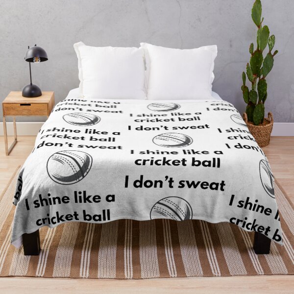 Item preview, I Don't Sweat, I Shine Like a Cricket Ball designed and sold by VasInd.