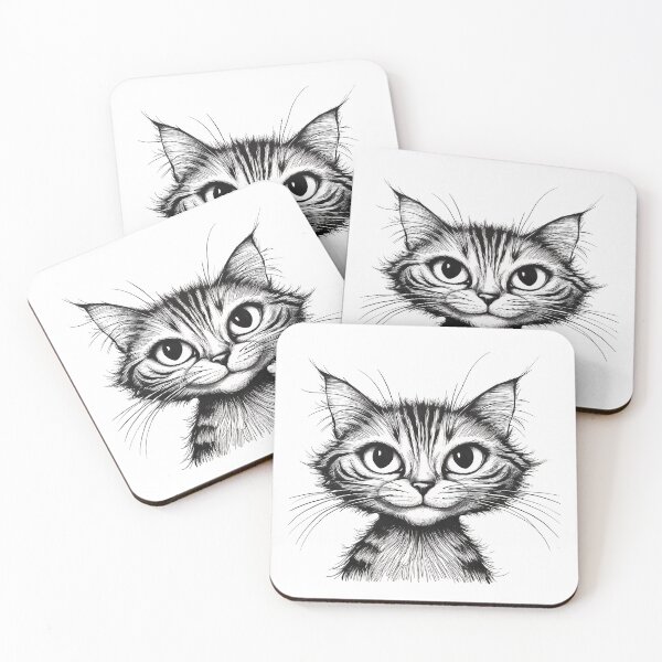 Item preview, Black and white artsitic cat 2 designed and sold by michplante60.