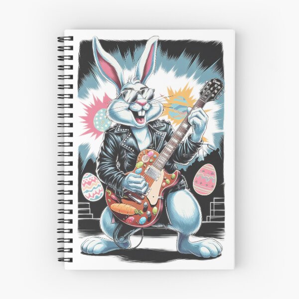 Item preview, Rock Easter Bunny with Guitar designed and sold by ZetaDream.