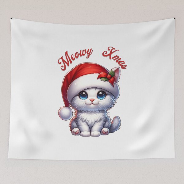 Item preview, CUTE SANTA CAT designed and sold by KONFRANstyle.