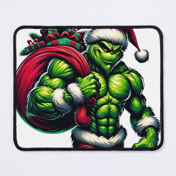 Item preview, Festive Santa Powerlifting Christmas Gym Humor Artwork designed and sold by AIARTIST1.
