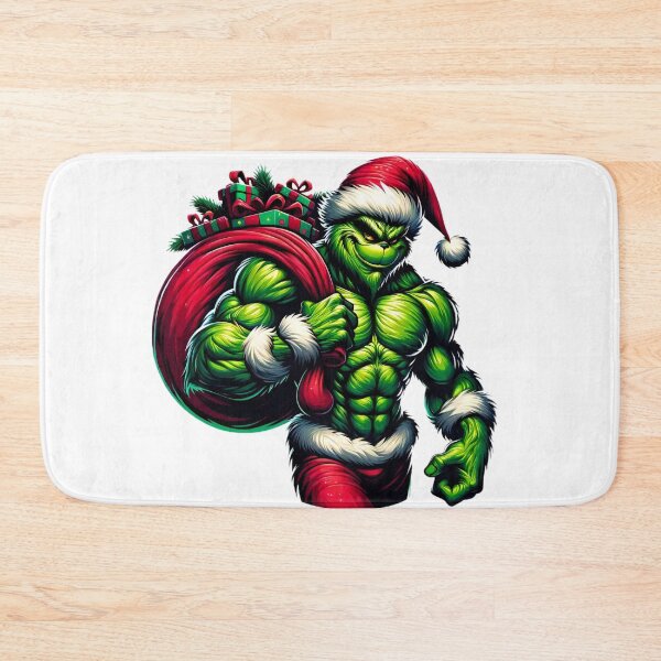 Item preview, Festive Santa Powerlifting Christmas Gym Humor Artwork designed and sold by AIARTIST1.