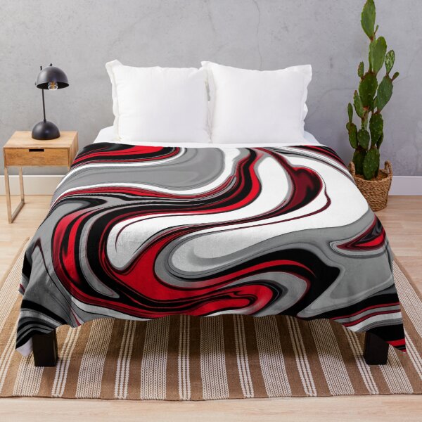 Item preview, Liquify - Red, Gray, Black, White designed and sold by svarupa.