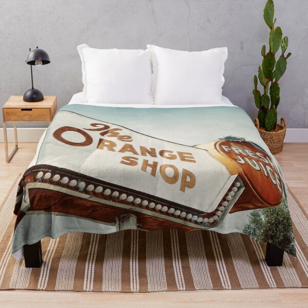 Item preview, Vintage Orange Shop Neon Sign Art Print - Rustic Florida Charm designed and sold by FraireDesign.