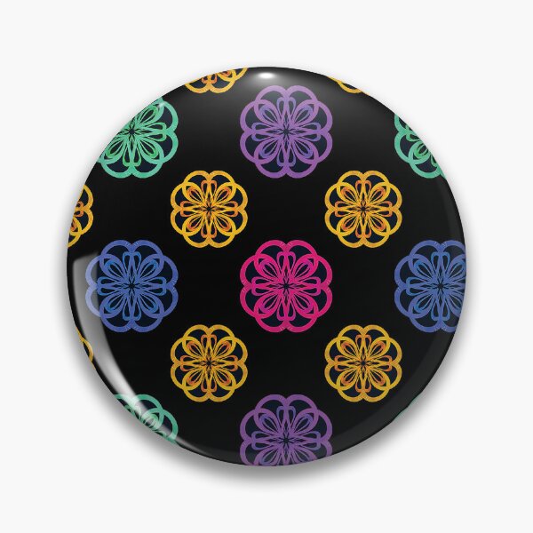 Item preview, gold pink blue and green art deco pattern designed and sold by chambergambit.