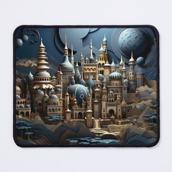 Item preview, Paper Craft - Dark Blue Desert City designed and sold by KootenayDesigns.